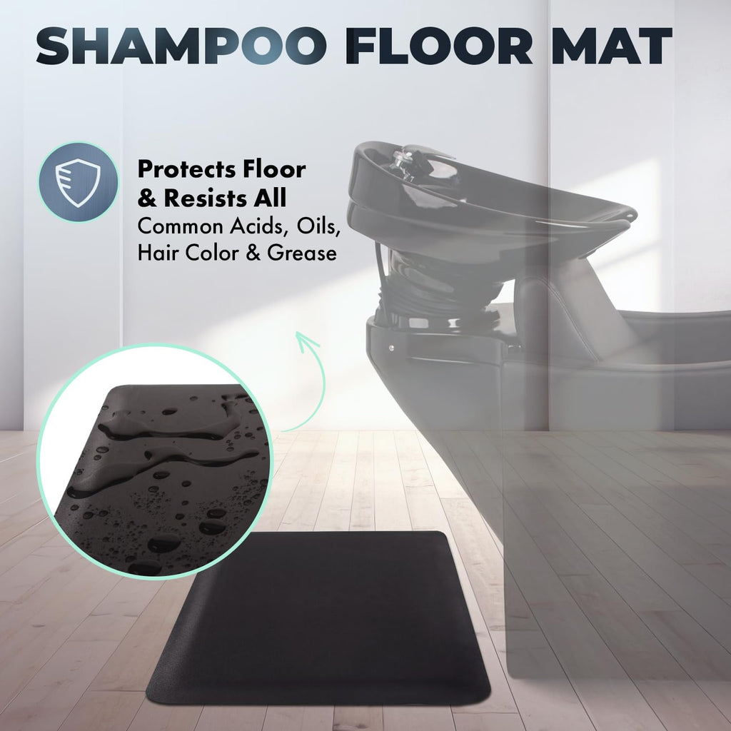 Buy-Rite Shampoo Mat Anti-Fatigue Salon Floor Mat 1/2 Inch 1.5 x 2.5 ft