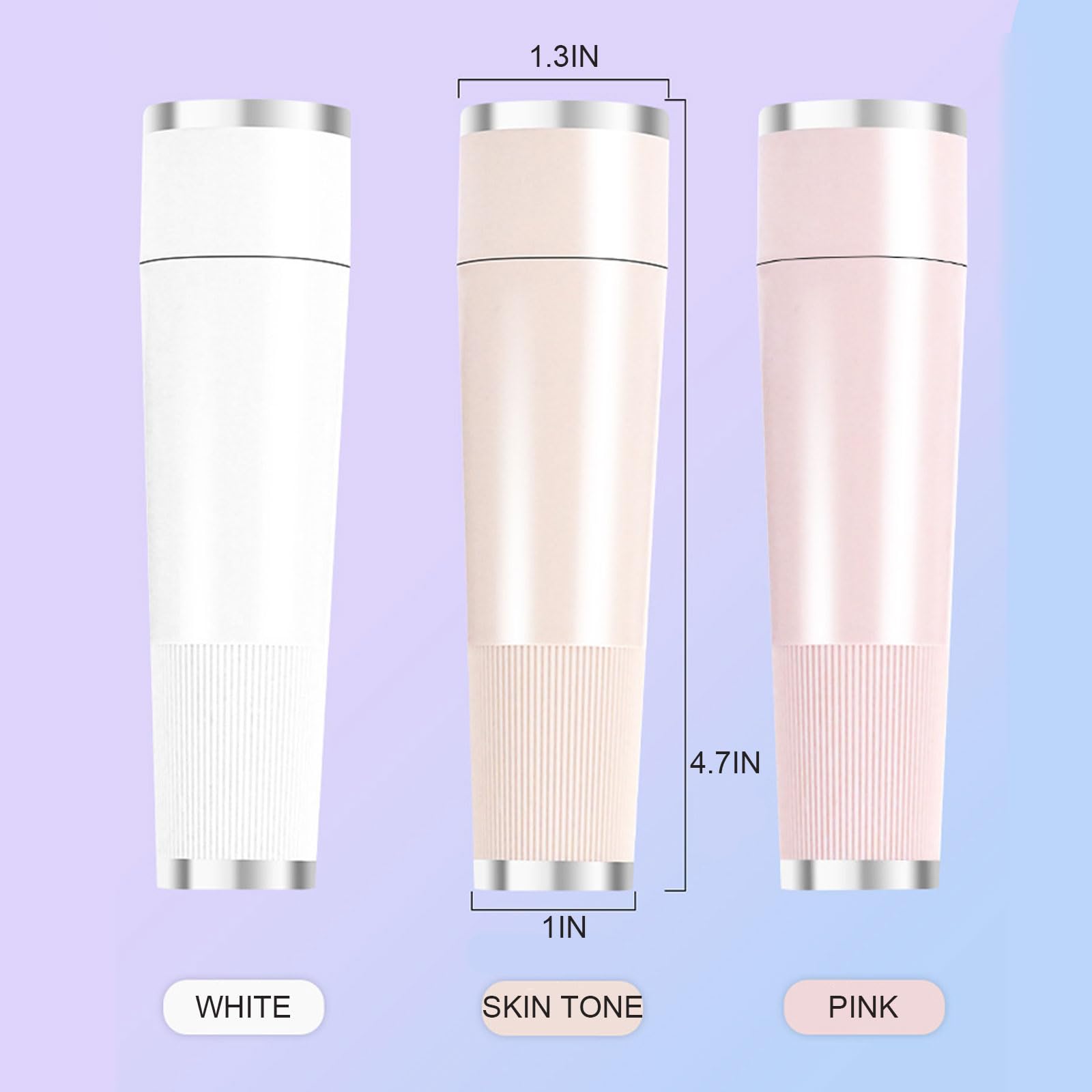 BloomlyPro Facial Hair Remover, Gentle Micro-Trimming with Led Light, Portable Design, Painless Electric Face Razor for Coarse Hair (Skin Tone)