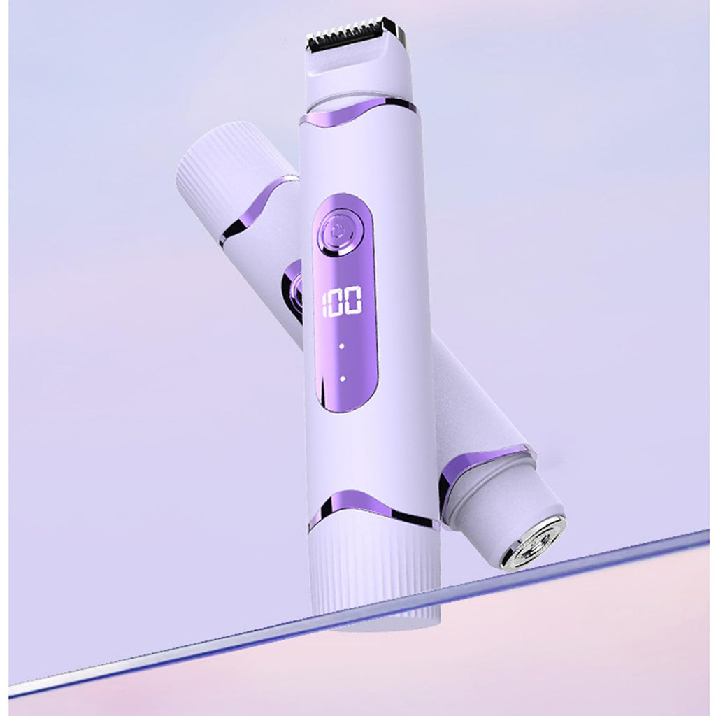 Female Body Hair Trimmer, Double-Head Epilator for Women, Portable Rechargeable Electric Razors & Shaver for Armpits, Legs, Bikini, Arms, Leg