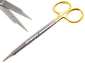 ARTMAN INSTRUMENTS Goldman Fox Skin Tag Scissors 5 inches with Tungsten Carbide Gold Plated Surgical Dental Surgical Scissors Gingival Tissue Stitch Cuttings Precision(Straight)