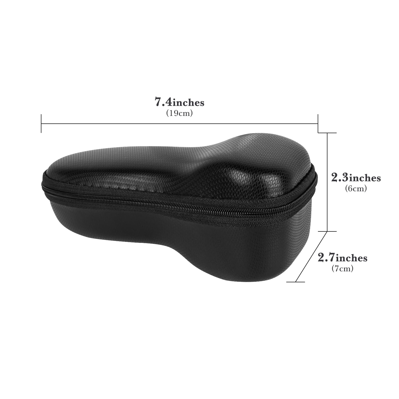 Linkidea Shaver Travel Case Compatible with Philips Norelco 5000 7000 & Braun Series 3, Portable Hard Shell Organizer with Mesh Pocket, Electric Shaver Carrying Case for Travel Business