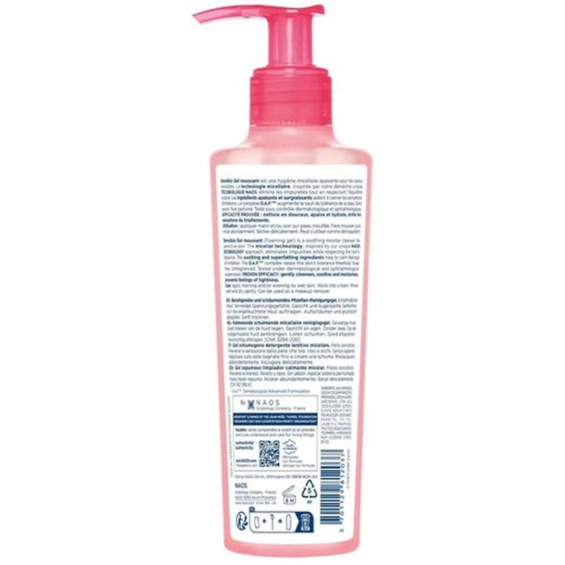 Bioderma Sensibio Foaming Gel - Gentle Micellar Cleanser for Sensitive Skin | 200ml