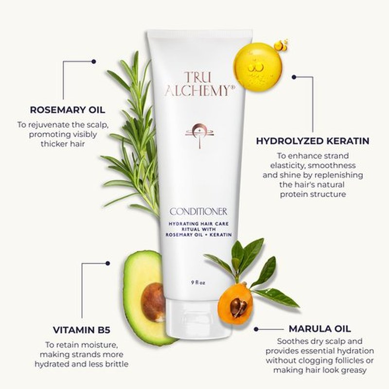 Tru Alchemy Hair Conditioner - Hydrating Conditioner for Damaged, Dry Hair - Sulfate-Free, 9 fl oz