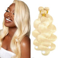 Blonde Bundles 613 Body Wave Bundles Human Hair 14 16 18 Inch Brazilian Virgin 613 Blonde Body Wave Bundle Double Weft Hair Extenisons 50 Gram Per Bundle