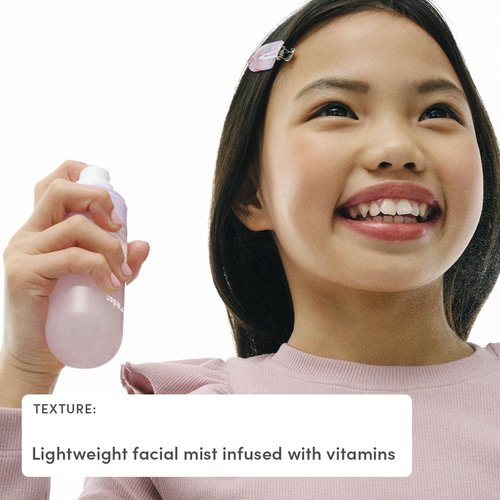 Evereden Kids Multi-Vitamin Hydrating Face Mist | Nourishing Face Spray, Preppy Skincare Essential for Ages 6+ | Clean Formula Safe for Sensitive Skin | Multi-Vitamin Complex, Peach & Mango Juice