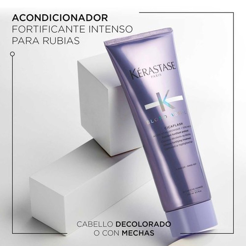Kerastase Blond Absolu Cicaflash Conditioner - Nourishing Formula for Bleached Hair | Strengthens & Protects Against Breakage