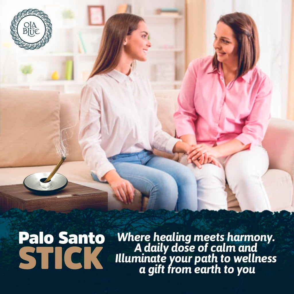 Ola Blue Palo Santo Smudging Sticks – 24 Pack (8 oz / 220 g) | Natural Palo Santo Incense Sticks from Peru | Resin-Rich Aromatic Sticks for Smudging & Meditation