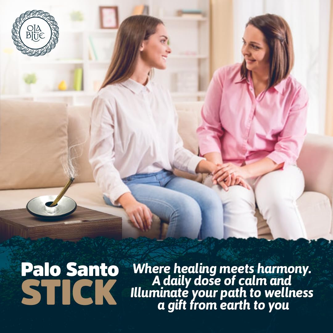 Ola Blue Palo Santo Smudging Sticks – 24 Pack (8 oz / 220 g) | Natural Palo Santo Incense Sticks from Peru | Resin-Rich Aromatic Sticks for Smudging & Meditation