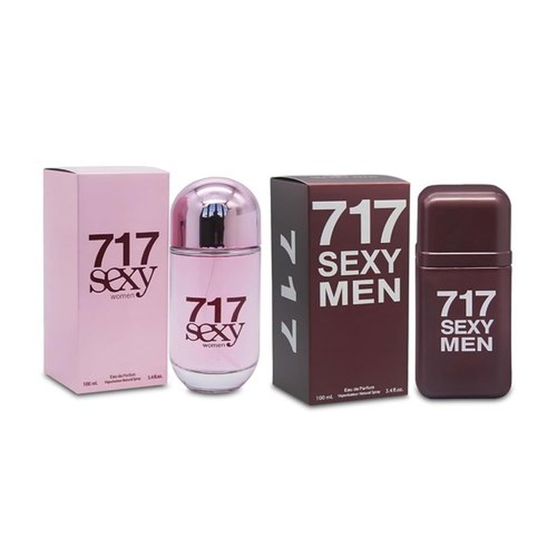 AFLUXE 717 Sexy Couple Set Perfume - Amber Floral & Bourbon Vanilla Eau De Parfum | 100ml Elegant Gift Bottle