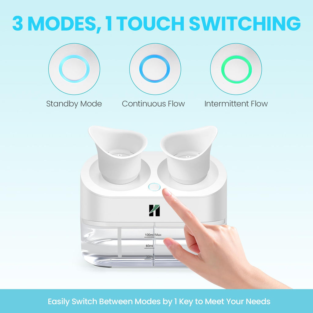 Huanyu Electric Portable Eye Wash Station 2 Clean Modes Emergency Eyewash Station Detachable Eye Wash Cup Washing Kit 100ml Water Tank