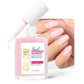 Nail Strengthener for Women: 8 in 1 Natural Nail Hardener Extra Strong and Growth - Pink Nail Polish Hardener Ridge Filler Concealer for Weak and Damaged Nails 15ml
