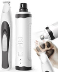 oneisall 2 in 1 Dog Nail Grinder & Paw Trimmer Kit, 2 LED Lights