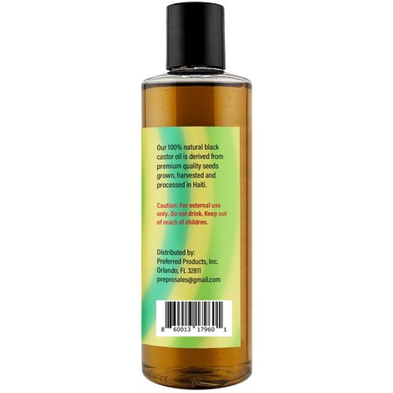 Doyley's Haitian Black Castor Oil 8oz | Pure, Hexane FREE | Hair and Skin