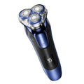 Electric Razor for Men, Rotary Shaver with 3 Floating Heads, LED Power Display, Wet and Dry Use, Blue