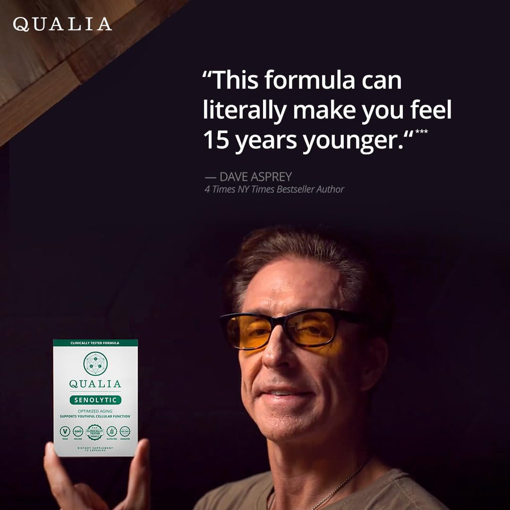 Qualia Senolytic – The Ultimate Formula for Enhanced Cell Repair and Rejuvenation. A Revolutionary Two-Day Aging & Longevity Support Regimen w. Fisetin, Quercetin, Piperlongumine, Senactiv®, Curcumin