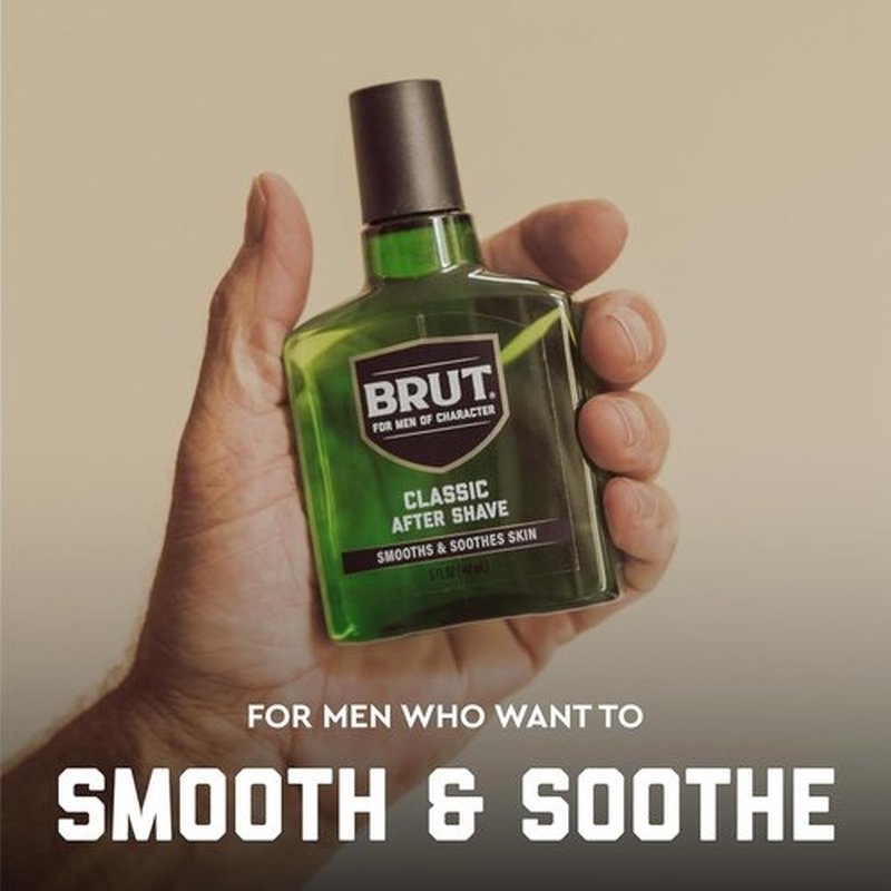 Brut Classic After Shave for Men - Quick Absorption & Refreshing Cleanse - Iconic Masculine Scent - 5 oz
