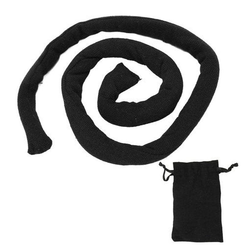 Sonew Spiral Lock Hair Ties for Thick Curly Hair - Bendable Long Dreadlock Ponytail Holders in Sleek Black