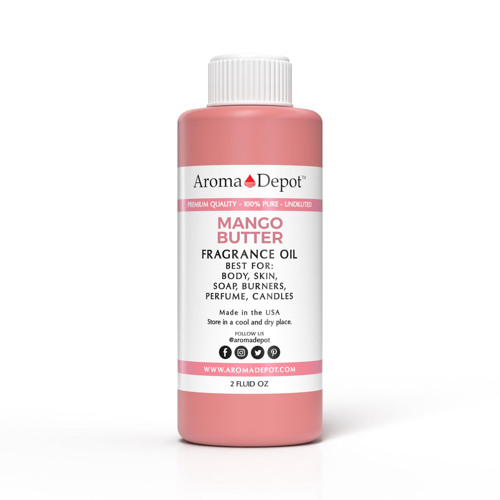 Aroma Depot Mango Butter Perfume/Body Oil (7 Sizes) Our Interpretation, Premium Quality Uncut Fragrance Oil (2 Ounce Plastic Bottle (60ml))