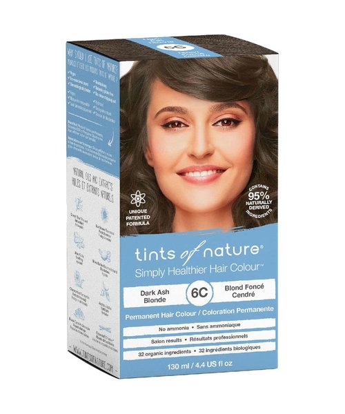 Tints of Nature Dark Ash Blonde Hair Dye - Nourishing, Ammonia-Free Grey Coverage | 4.4 fl oz