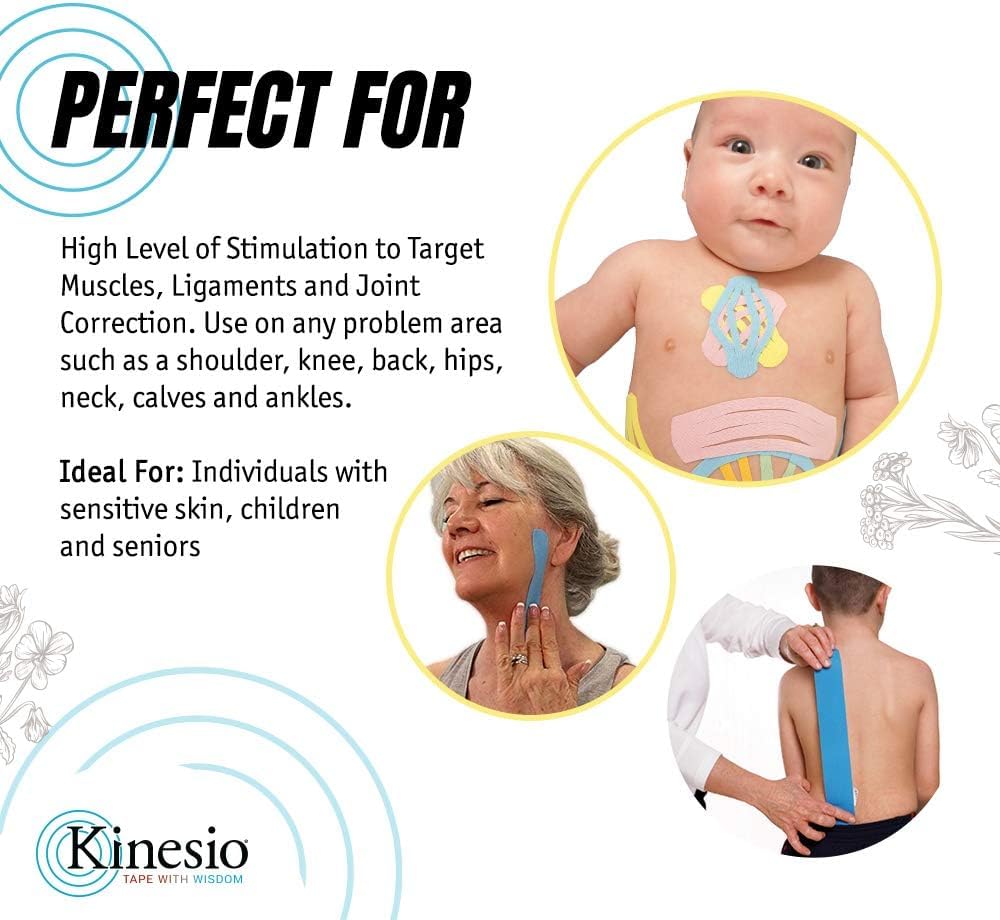 Kinesio Taping - Elastic Therapeutic Athletic Tape Tex Gold Light Touch - Fuji Purple – 2 in. x 16.4 ft