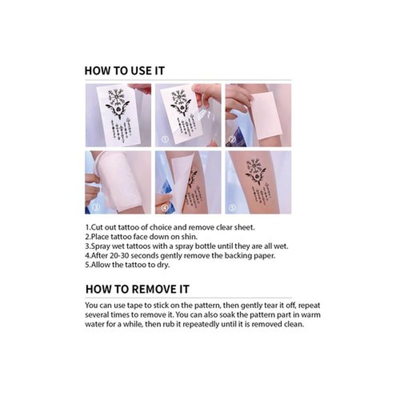 Temporary Tattoos Viking tribal tattoo Totem sticker,16 Sheets Waterproof Long Lasting Fake tattoo for Men Arm Q716