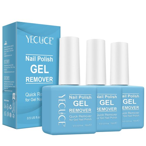 Gel Polish Remover for Nails (3Pack), Nail Polish Remover Tools Quick & Easy Remove Gel Polishs in 3-5 Minutes at Home, Don't Hurt Nails