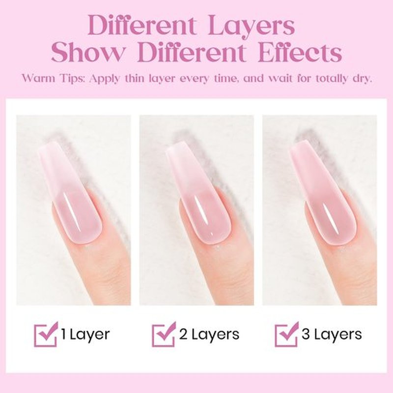 MIZHSE Quick Dry Nail Polish, Light Pink Nail Polish Non Gel Air Drying Fast, 15 ml 0.5 fl oz Regular Pastel Pink Glossy Finish Nail Lacquer Nail Art Manicure DIY Home
