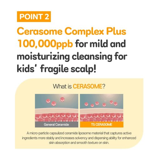 TS Kids Shampoo – Tear-Free, Sulfate-, Paraben-, Silicone- & Allergen-Free | 14.1 fl oz / 400ml | Gentle Korean Kids Hair Care