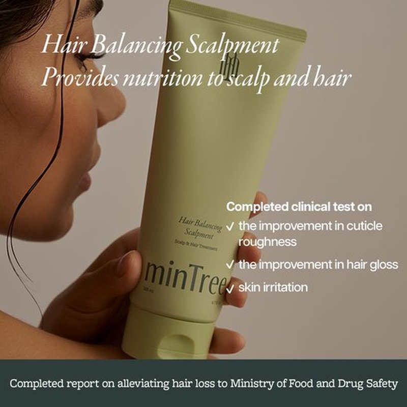 MINTREE Hair & Scalp Treatment 200ml / 6.7 fl oz / Hair Mask / Scalp Soothing / Alleviate Hair Loss / Paraben, Cruelty & Silicone oil free