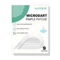 sundpik Microdart Pimple Patches for Face 9 Count,Hydrocolloid Acne Patches,for Early Stage Zits,Spot Patch with 395 Microdart