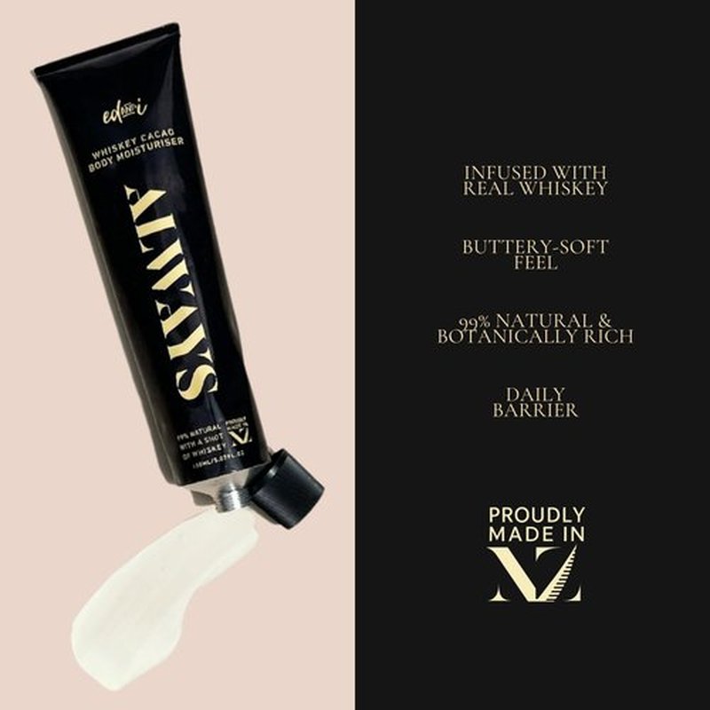 ed&i ALWAYS Moisturizer Body Lotion, Skin Lotion for dry, dull or aging Skin, Smoothing Body butter for all, Hydration Support for Daily Moisturizing - Whiskey Cacao Buttery 5.07 oz