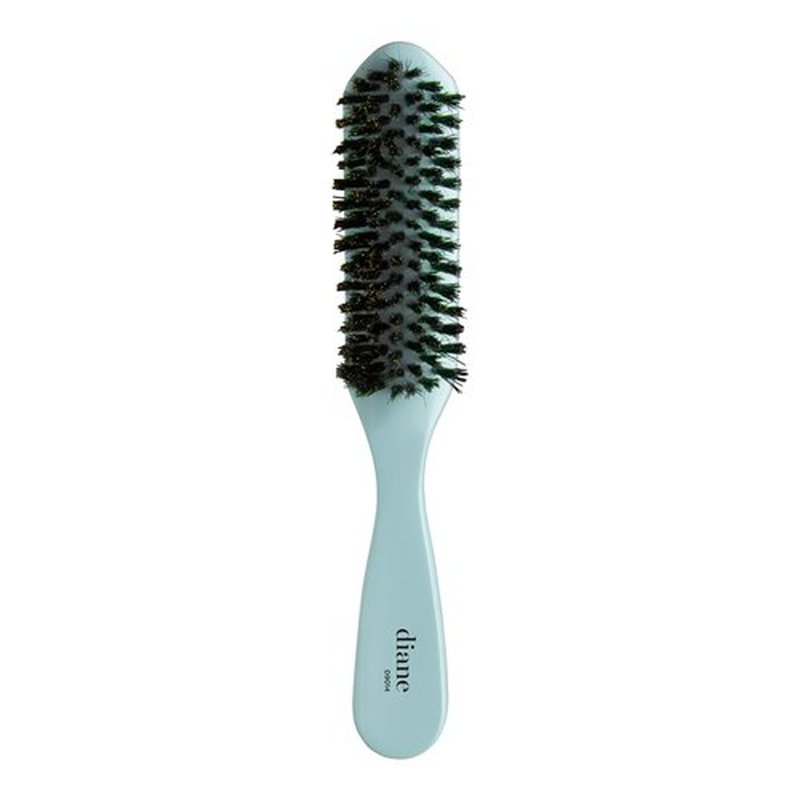 Diane Nylon Reinforced Boar Bristle Curved Smoothing Hair Brush for Frizz & Flyaways, Hairbrush For Hair Edges and Taming Baby Hairs, Glossy Finish on Ponytails, Buns and Updos, Hairbrush for Women