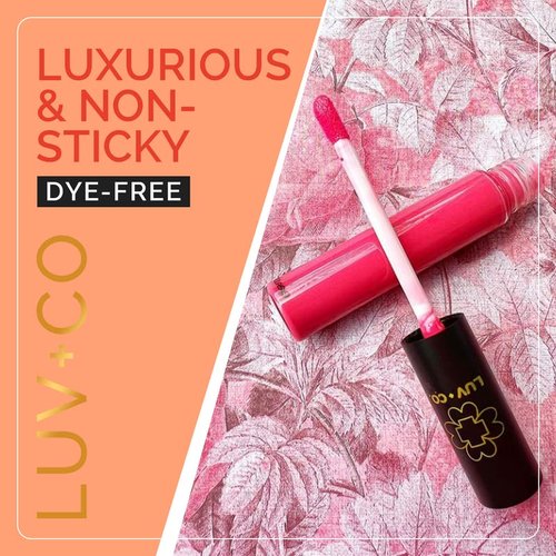 LUV+CO Lip Gloss - 90% Organic Moisturizing Formula | Non-Sticky, Shiny Finish | Gold Glitter, Bronze Bollywood - 7ml