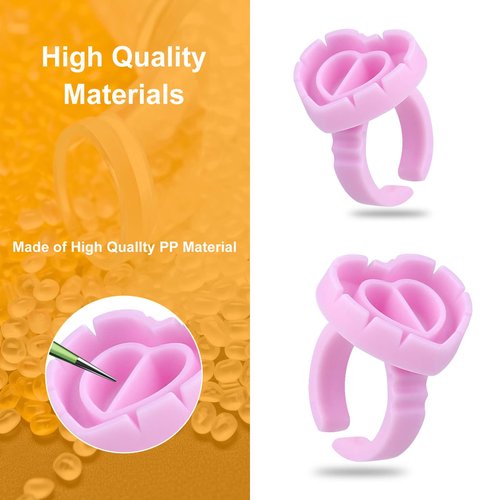 400PCS Glue Cups & Rings for Eyelash Extensions