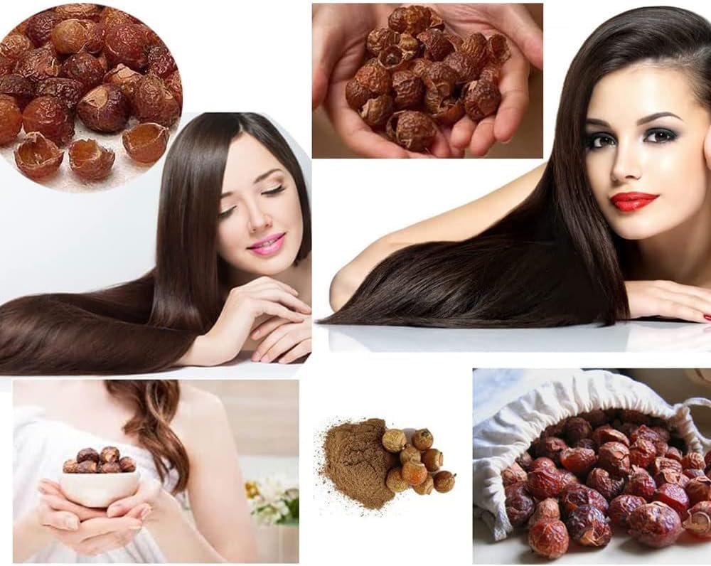 OnMexa 100% Natural Reetha Soap Nuts – Aritha/Areetha/Kunkudukaialu | Whole Dried for Reetha Powder, Shampoo & Oil | Herbal Hair Care for Men & Women (100g)