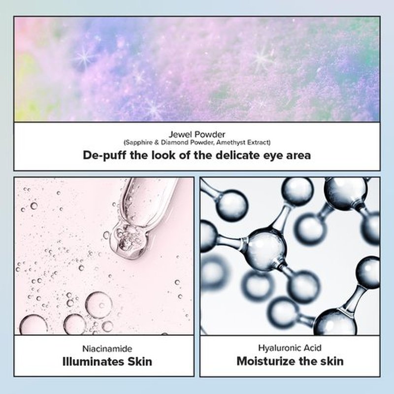 I DEW CARE Hydrogel Eye Patch - Starlit Kitten | Korean Under Eye Patches for dark circles and puffy eyes, Smooths Puffy Eyes, Eye wrinkle patches, Dermatologically Tested, (5 EA)