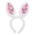 Susunaya 1 pc Bunny Ears Headbands Plush Rabbit Ear Headband for Women Bunnys Ear Headband for Kids Adults Party Supplies（pink）