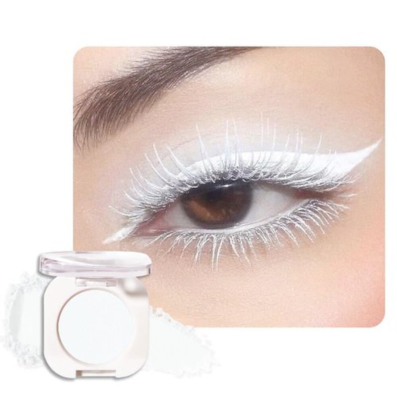 Skiennix Matte White Single Eyeshadow - Neutral Cream Powder, Pigmented & Waterproof, Perfect Gift for Women