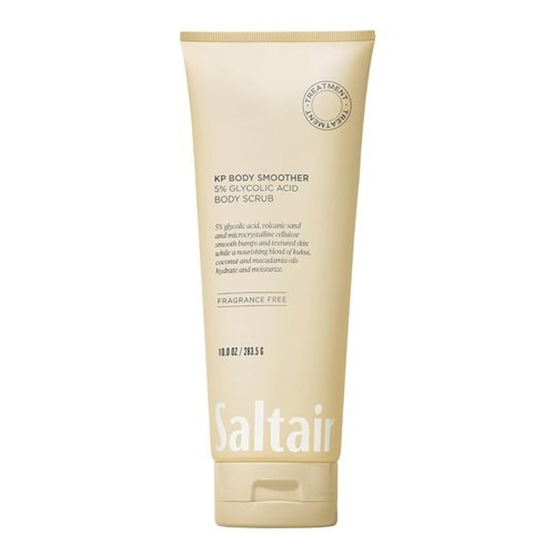Saltair KP Body Scrub - 5% Glycolic Acid & Volcanic Sand Exfoliator | Fragrance-Free, 10oz