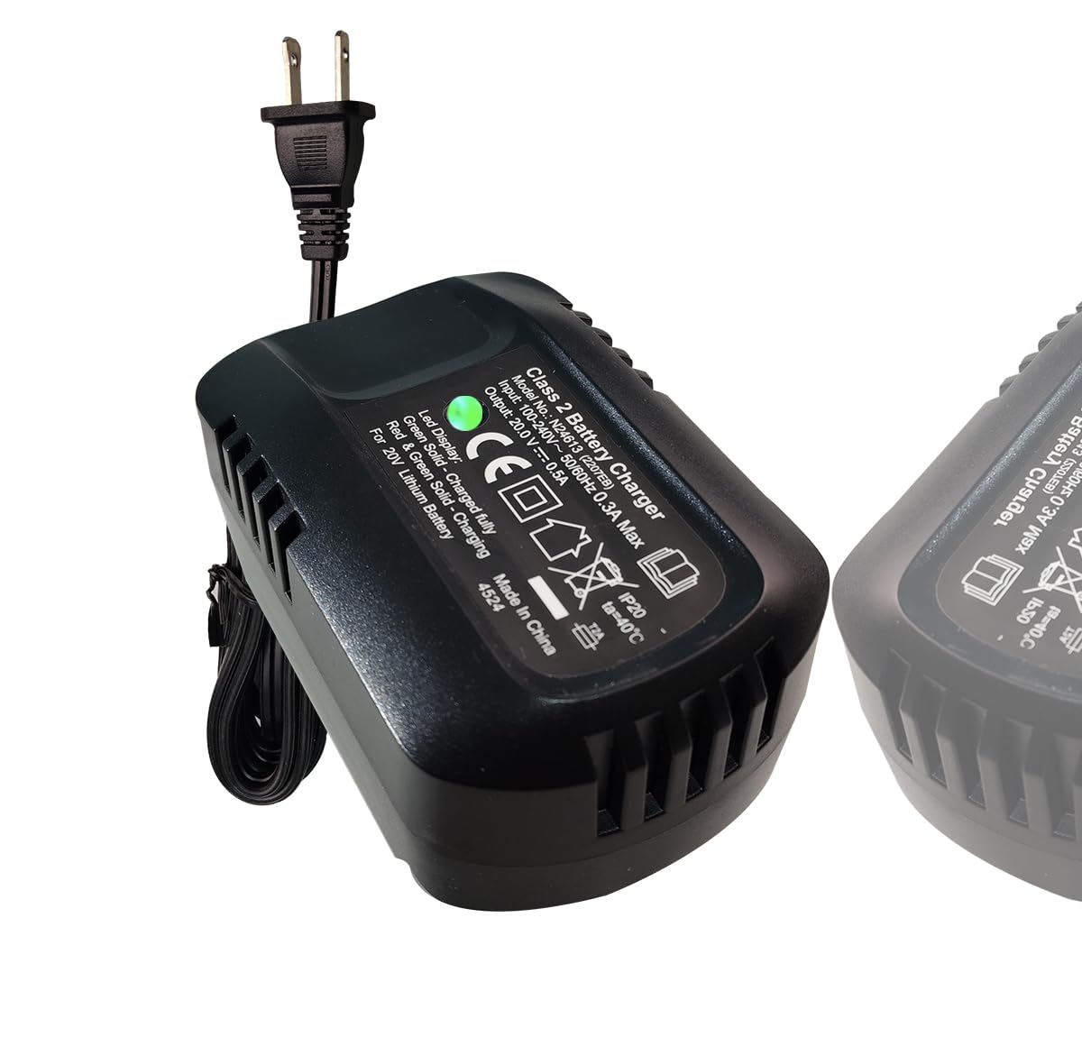 20v Max for Avid Power 20V Lithium Battery Charger to Charge Avid 20V Battery AP30B-H Compatible with Impact Wrench ACIW326, ACIW326-B（not for 3A Battery ）