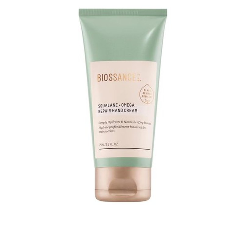 Biossance Squalane + Omega Repair Hand Cream - Deep Moisture & Protection for Dry Hands | 2.5 oz