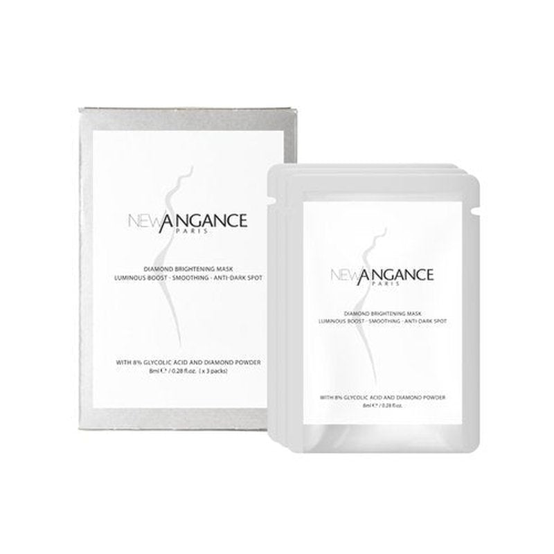 NEW ANGANCE Mask, Moisturizing, Hydrating, Skin-lightening,8ml X 3 Packs (Diamond Brightening Mask)