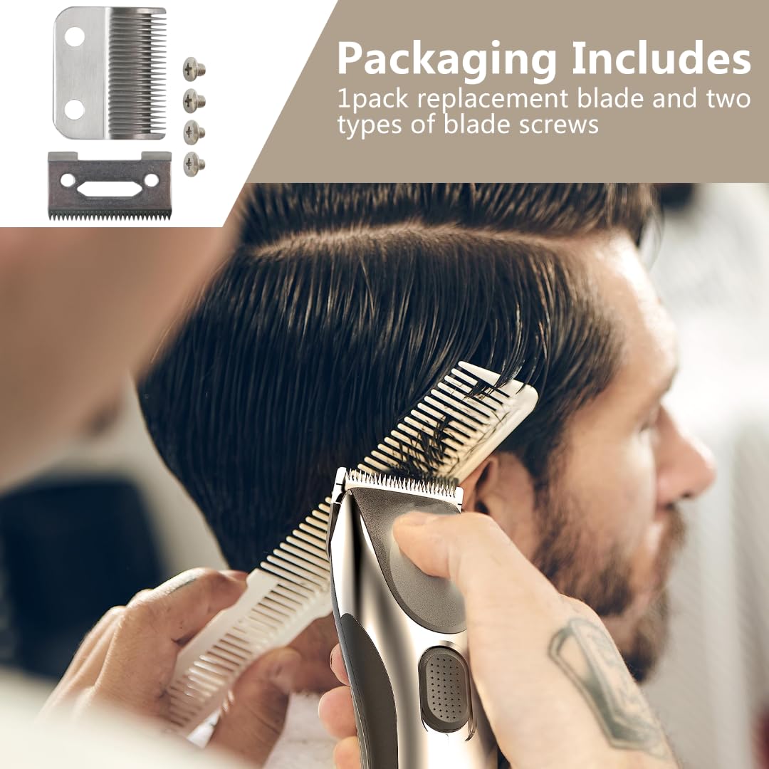 Pair of Cutting Blade and Guard Blade Replacement for Wahl Precision, for Precision Premium Smooth Cut Blade