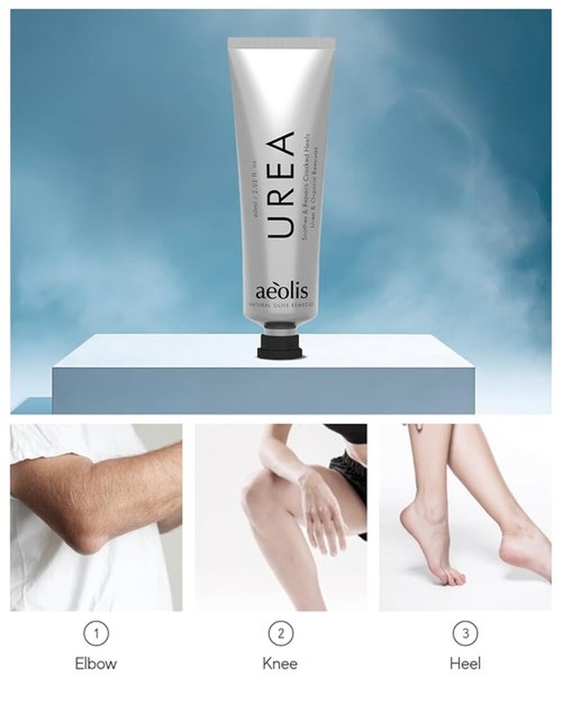 AEOLIS 10% Urea Foot Cream - Deep Moisturizing Treatment for Cracked Heels | 2.03 fl oz with Beeswax & Shea Butter