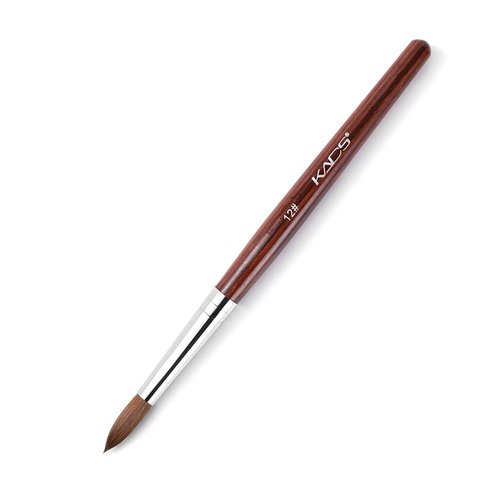KADS Kolinsky Sable Pen Red Wood Acrylic Brush for Nail Art Nail Art Manicure Tool Acrylic Nail Brushes-12#