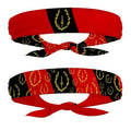 EVERYTHING CROPOVER Black Heritage Flag Headband - Carnival, Fitness, Mens Womens Tieback Bandana Sweatband, Thigh Leg Garter