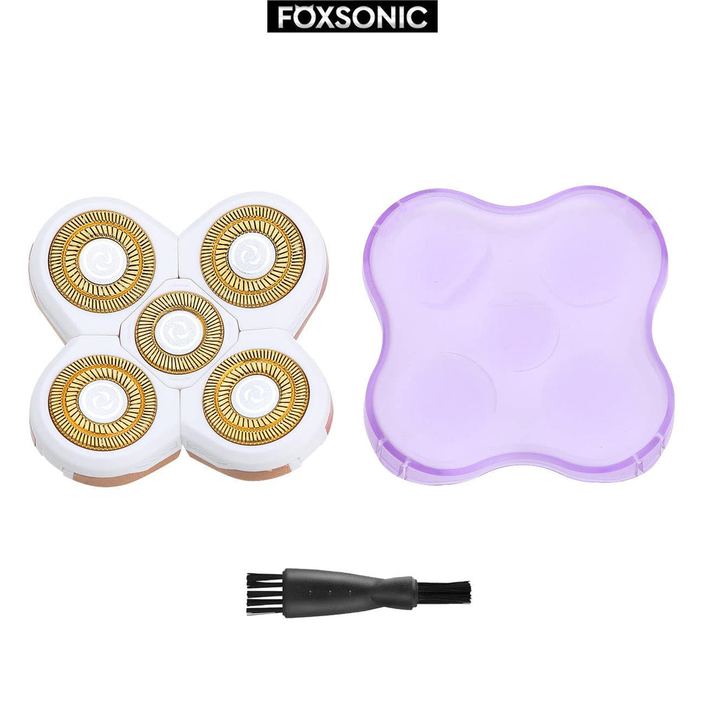 Universa 5 Blades Replacement Heads for Mainstream head shaver brands, Head Shaver Replacement Blades (5 White)