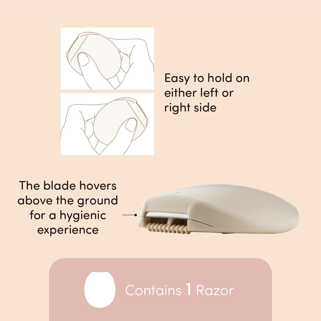 Kai Miness Under Arm Razor, Gentle Beauty Groomer for Hair Removal, Ideal for Sensitive Skin, Japanese Steel Removes Underarm Hair