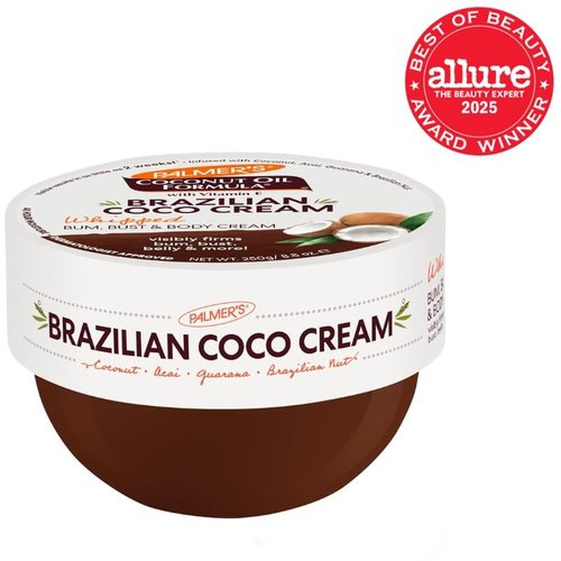 Palmer's Coconut Oil Formula | Brazilian Coco Cream with Vitamin E - 8.8 Fl Oz, Skin Tightening & Firming Cream