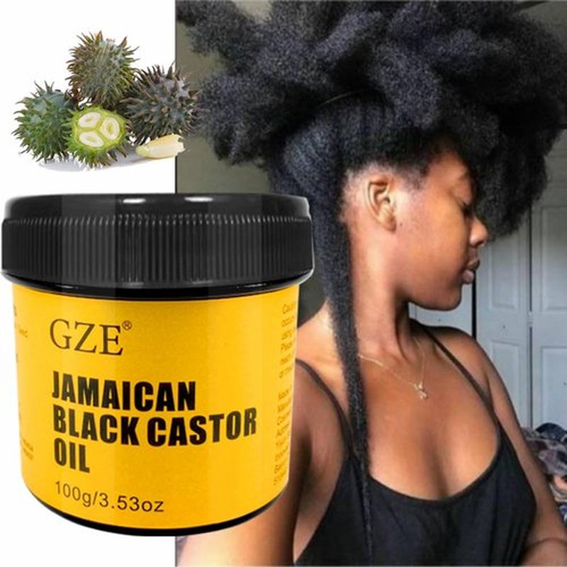 GZE Jamaican Black Castor Oil for Hair Growth Grease and Damaged Dry Scalp - Hair Grease for Men and Women Eyebrow & Eyelashes Nourishment, and Skin Hydration